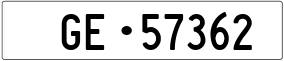 Trailer License Plate